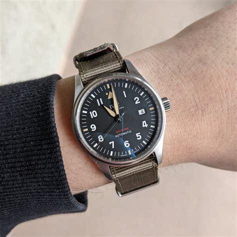 iwc spitfire leather strap|iwc straps for sale.